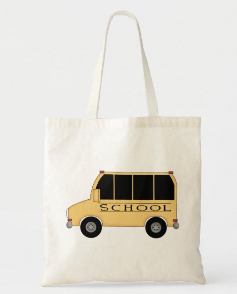 school bus tote bags