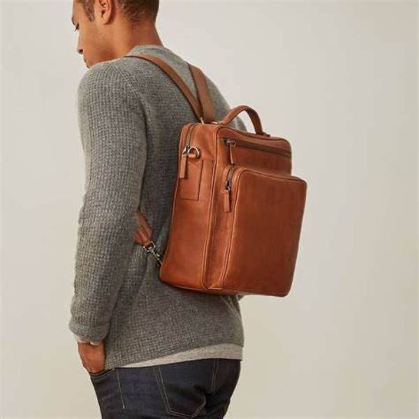 mini leather backpack for men