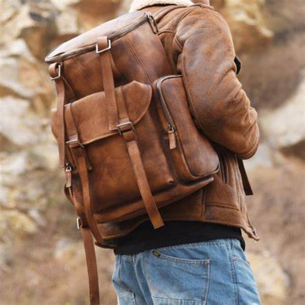 mini leather backpack for men