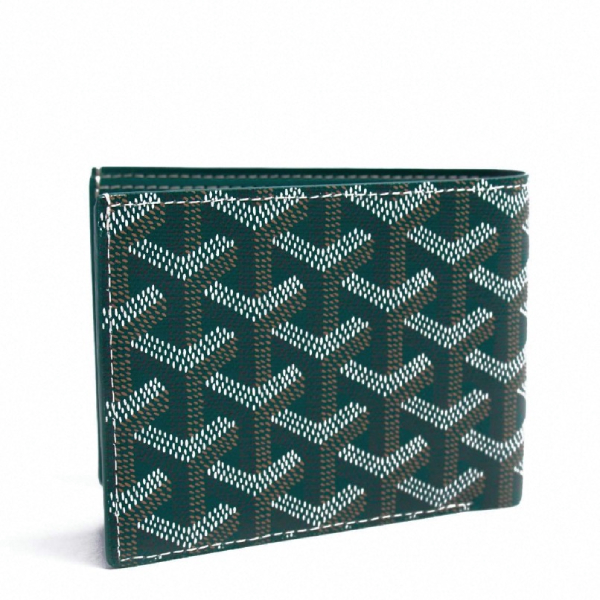 goyard wallet green