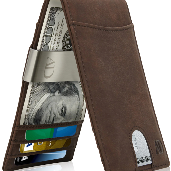 minimalist wallet with money clip