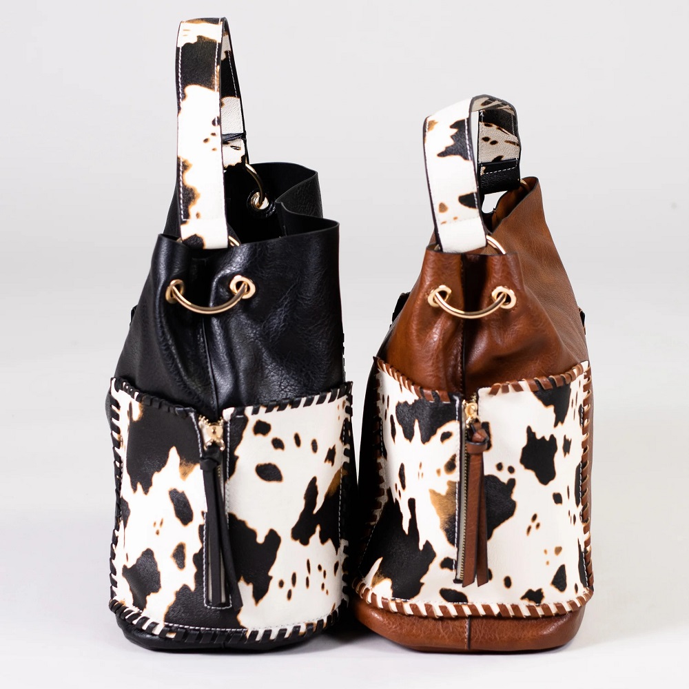 cow print purse