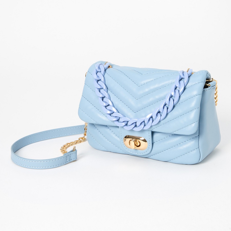 blue purse