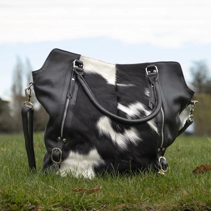 cowhide purse
