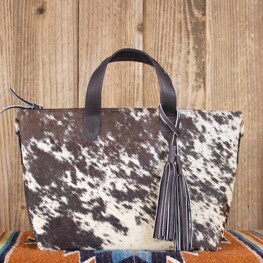 cowhide purse
